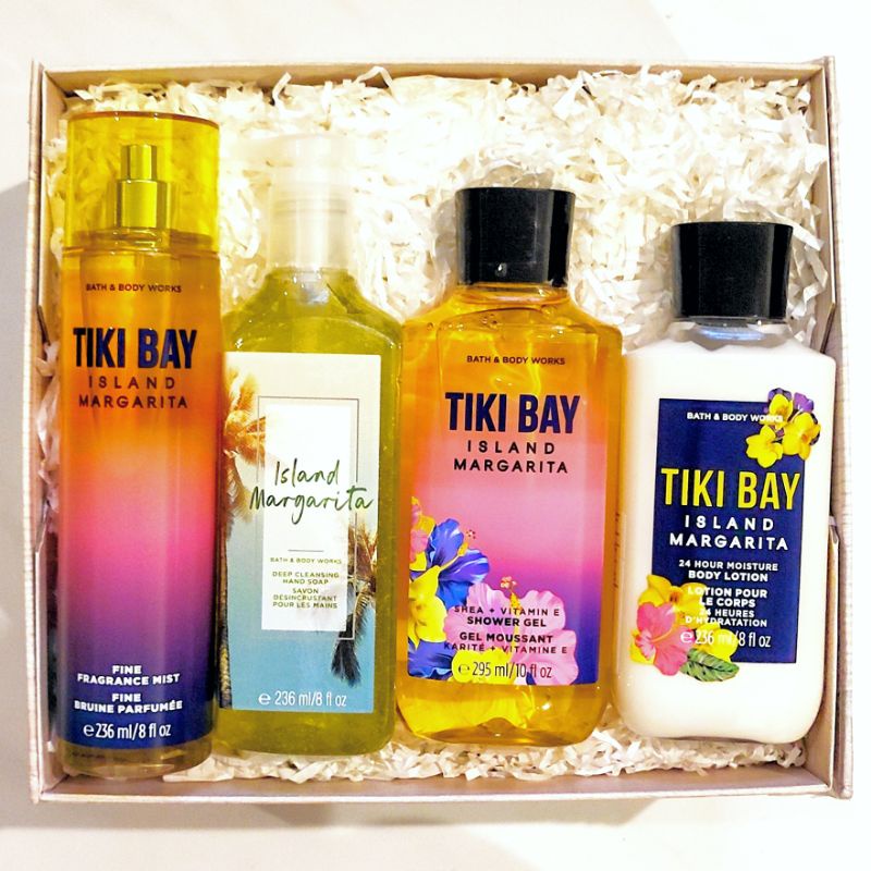 BBW TIKI BAY ISLAND MARGARITA GIFT SET PAKET BATH &amp; BODY WORKS