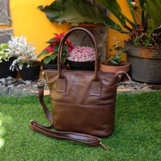 Tas Kulit Wanita Tas Selempang Kerja Tas Gaut Slingbag