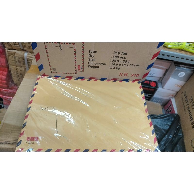 

Amplop Tali coklat air mail isi 10pc