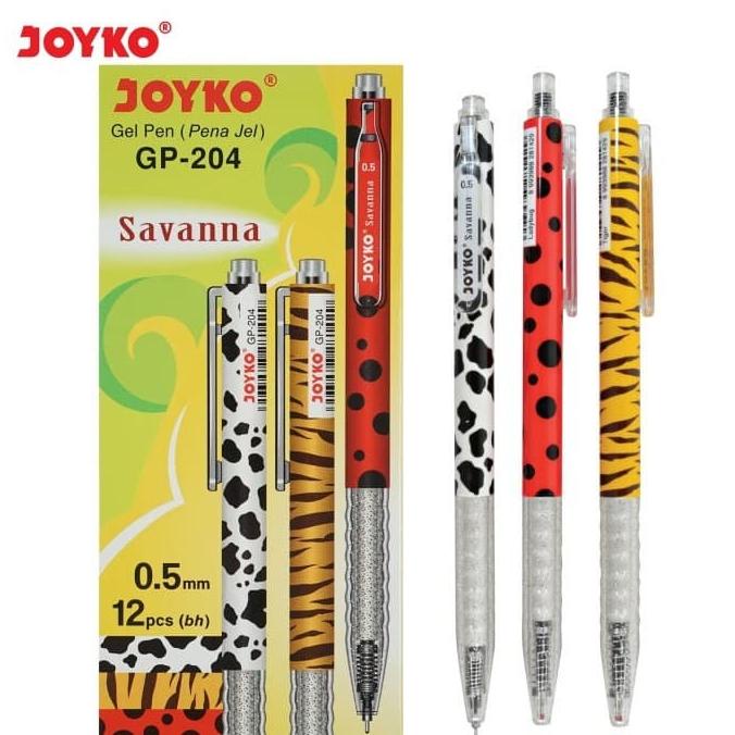 

BAYAR DITEMPAT Gel Pen / Pulpen / Pena Joyko GP-204 / Savanna / 0.5 mm/ 1 BOX 12 PCS/PULPEN GEL/PULPEN LUCU/PULPEN 1 PACK/PENSIL WARNA/PENSIL 2B/PENGHAPUS JOYKO/PENGHAPUS LUCU/RAUTAN PENSIL PUTAR/RAUTAN ELEKTRIK/SPIDOL WARNA/SPIDOL PERMANEN/SPIDOL