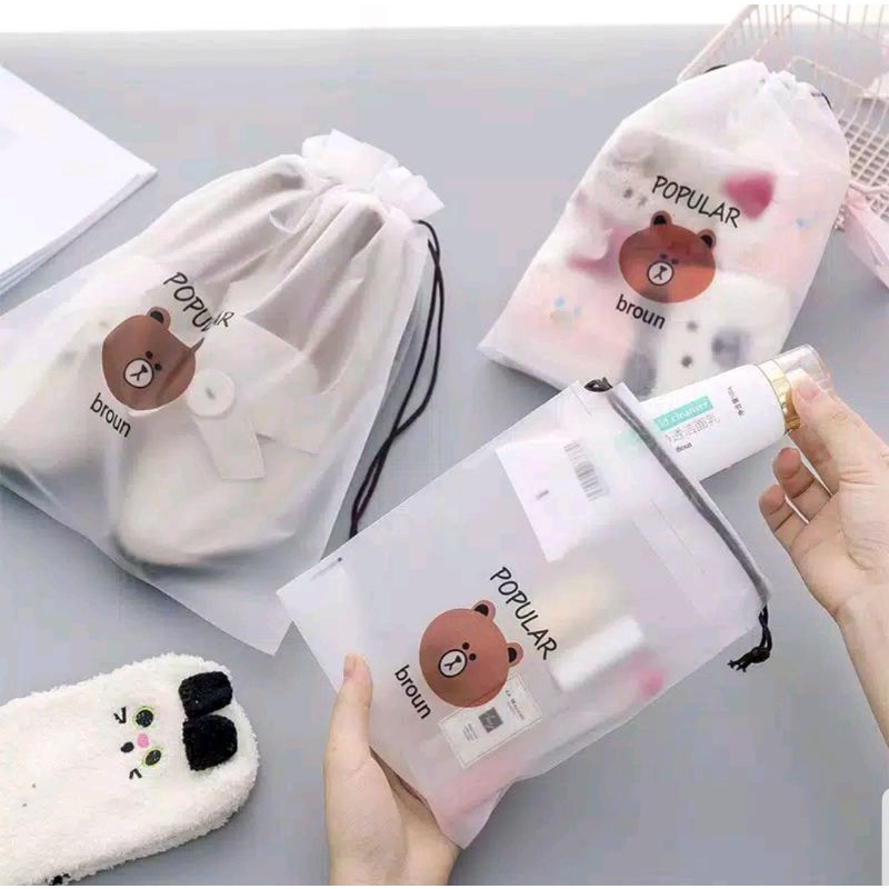 TRAVEL POUCH ORGANIZER SERBAGUNA POUCH SERUT / POUCH ANTI AIR KB
