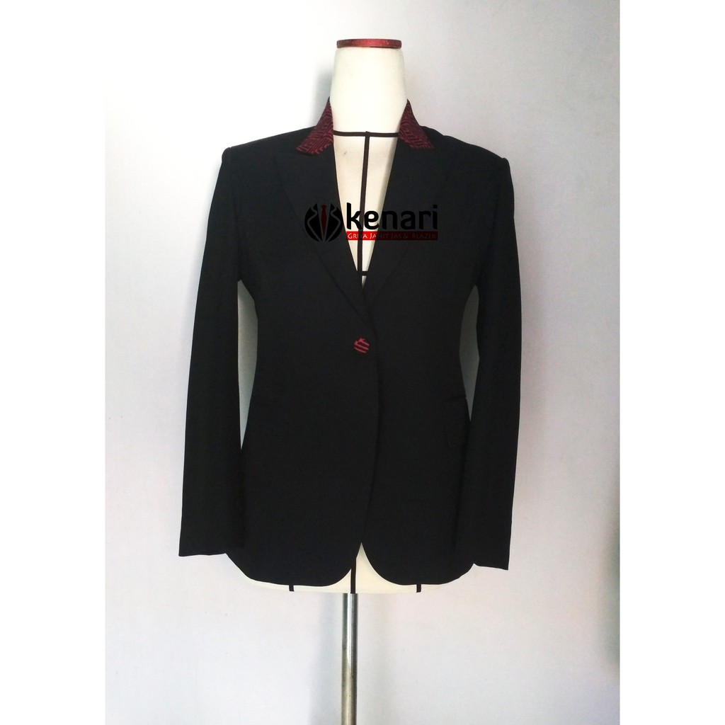 Open PO Blazer Wanita Dewasa Variasi Batik cap Size S-XL Jas Wanita List Batik