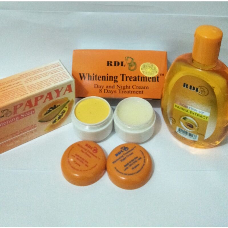 PAKET CREAM RDL // CREAM RDL 8 HARI + SABUN PAPAYA ORIGINAL + CLEANSER BABY FACE