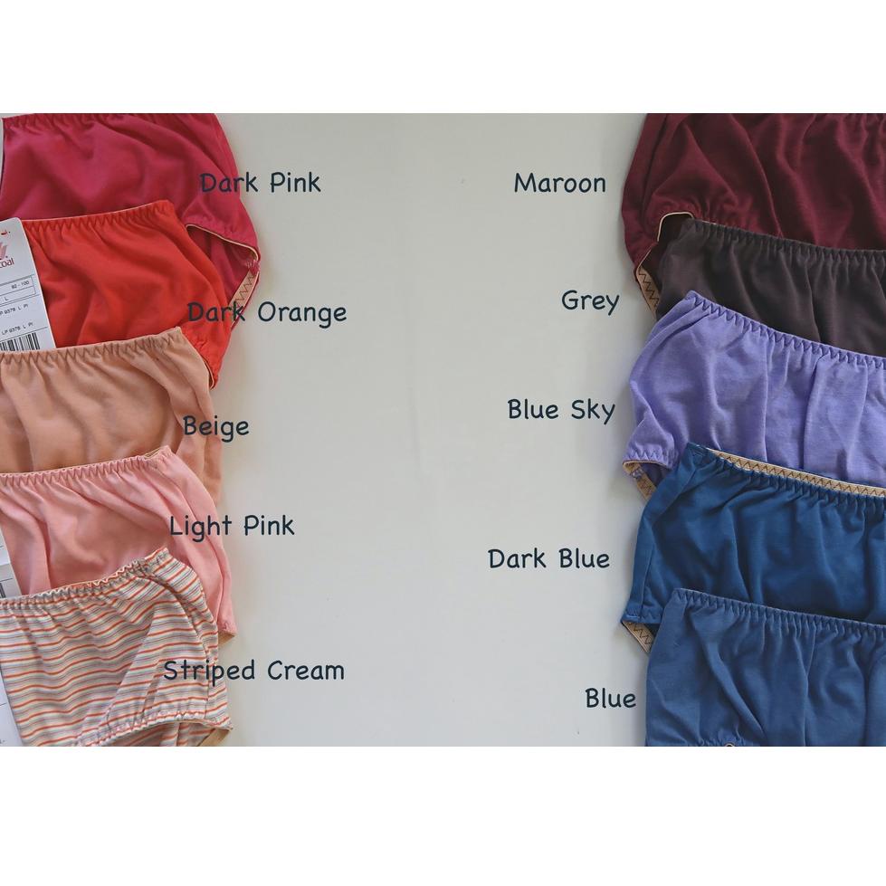 [H-EER ㊚] Panty / Celana / Pakaian Dalam Wanita WACOAL original, Katun, Model Midi, ringan dan nyama