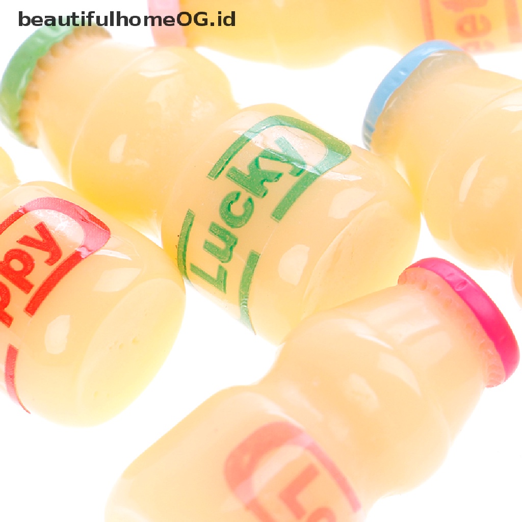 5pcs / lot Miniatur Minuman Susu Untuk Rumah Boneka