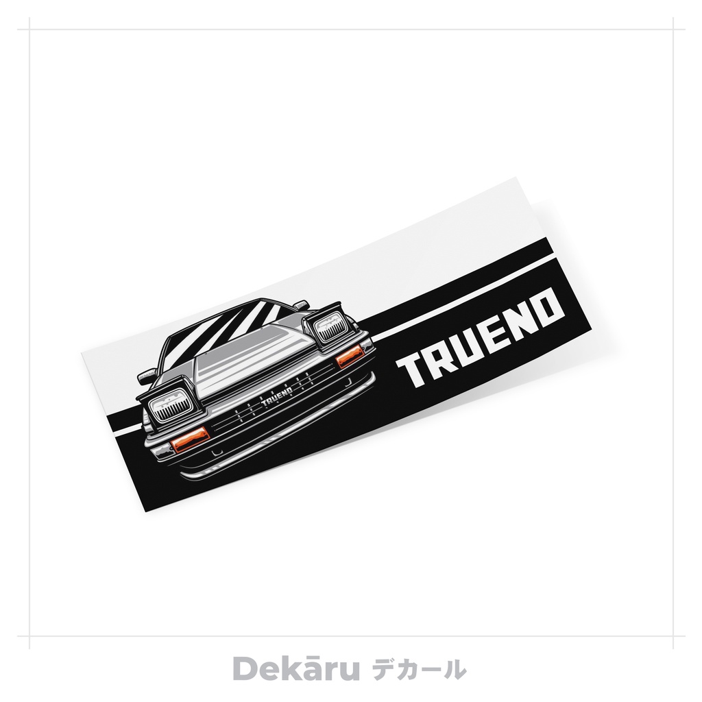 AE 86 TRUENO Initial D JDM Stiker / Sticker Slap