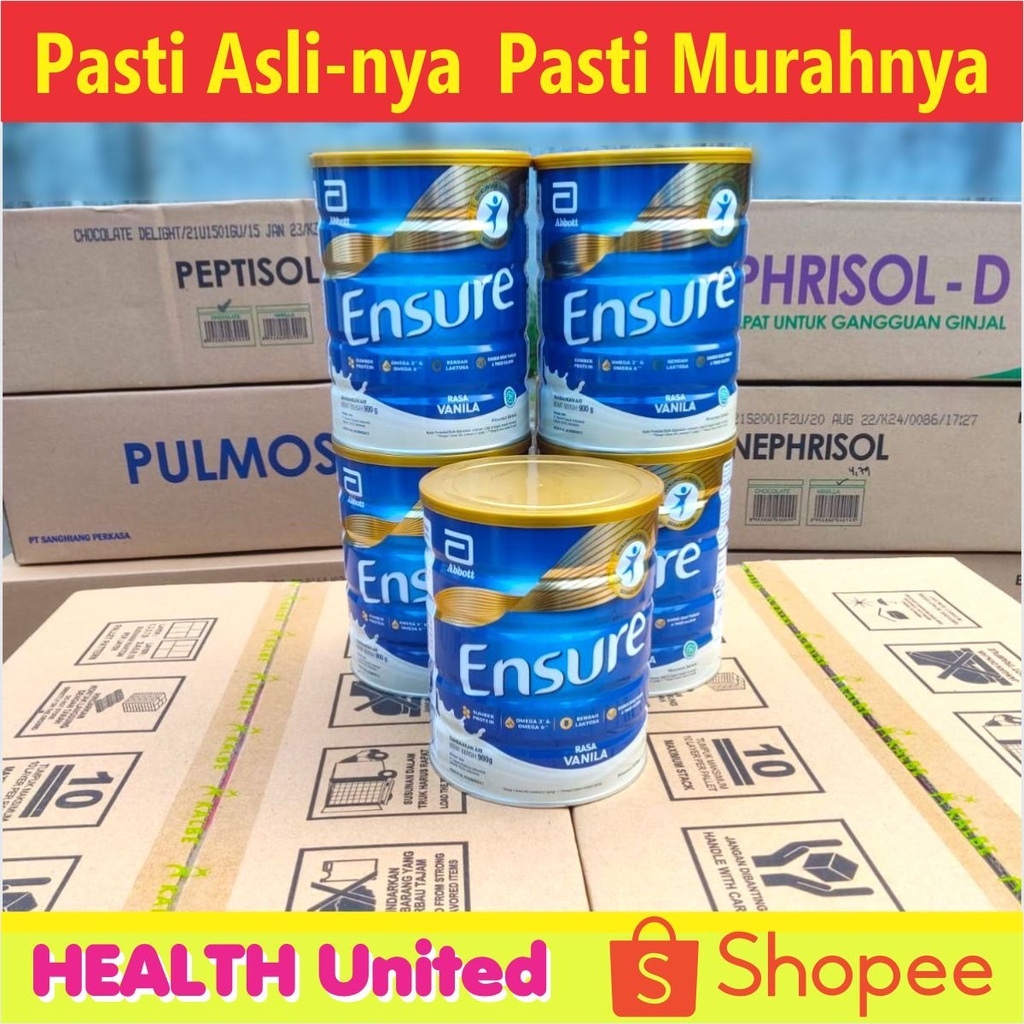 

Ensure Vanila 800 g Susu Nutrisi Dewasa Rendah Laktosa