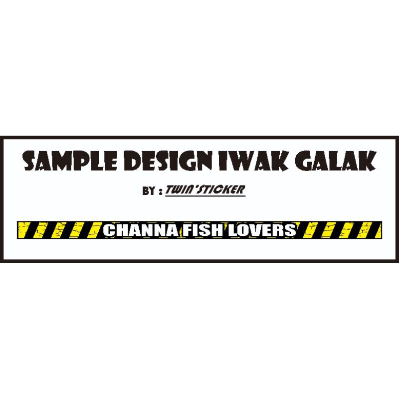 Stiker Iwak Galak Premium