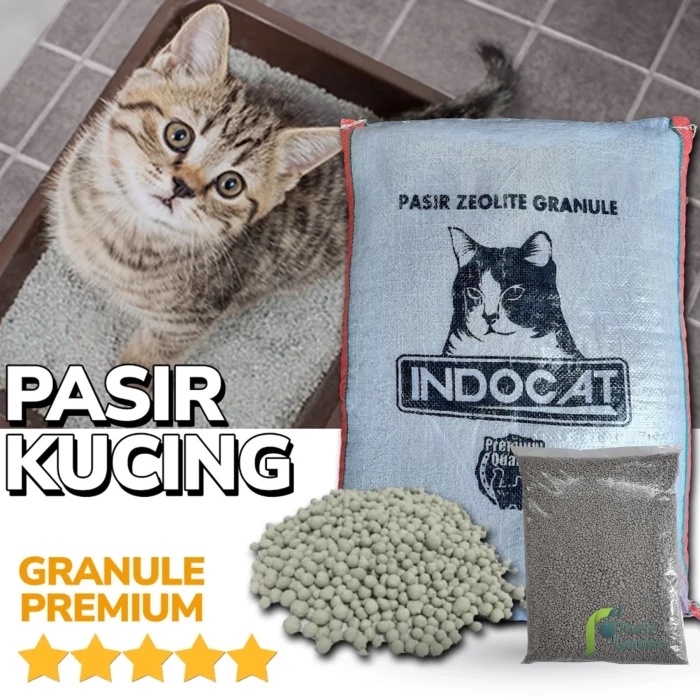 Pasir Kucing Zeolit Media Tanam Granule Indocat Premium 1kg TERMURAH!! PG SBY