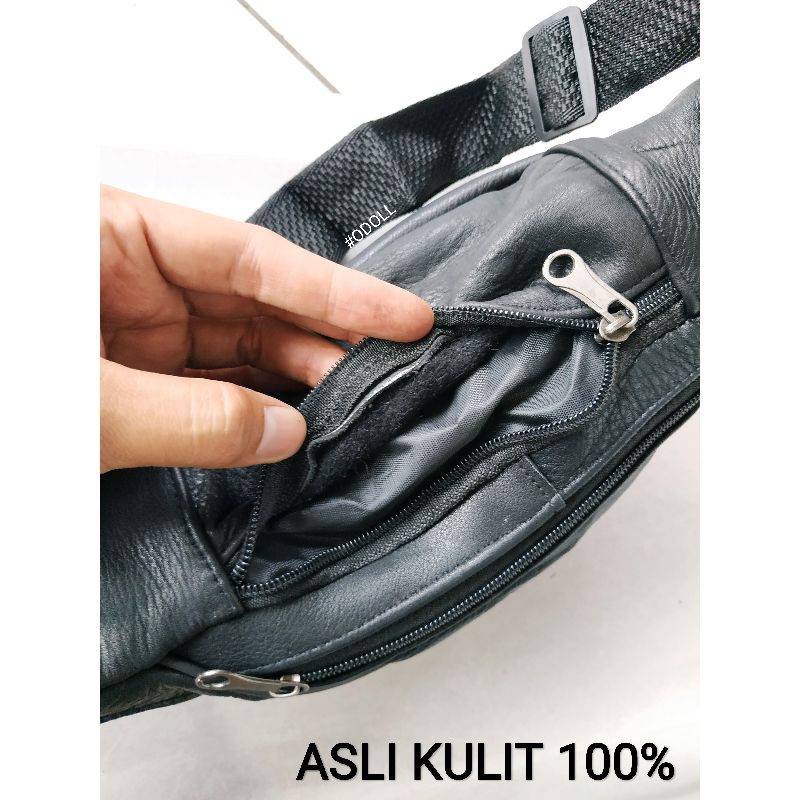 Tas Pinggang Kulit Asli | Waistbag Pria