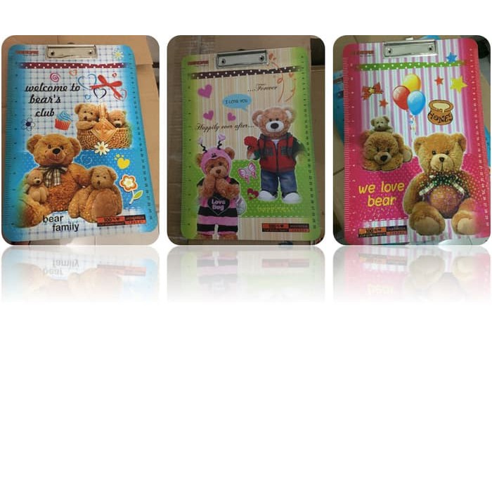 

3 biji/ Clipboard / papan jala Fancy Bear
