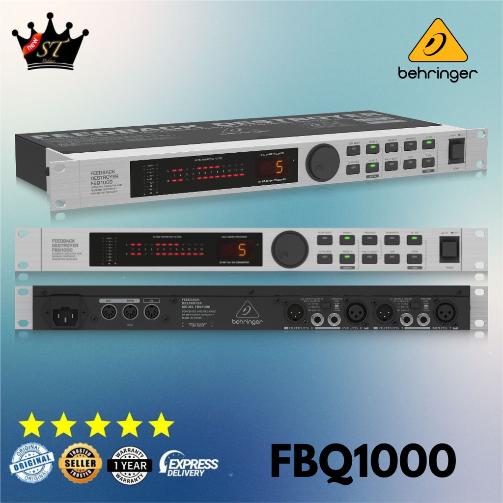 Behringer FBQ1000 FBQ-1000 FBQ 1000 Anti Feedback Destroyer Storing