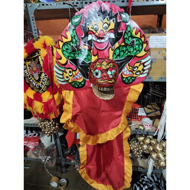 Barongan spon jumbo kemul panjang / barongan / ganongan / ganong / bujang ganong / reog / pecut / sh