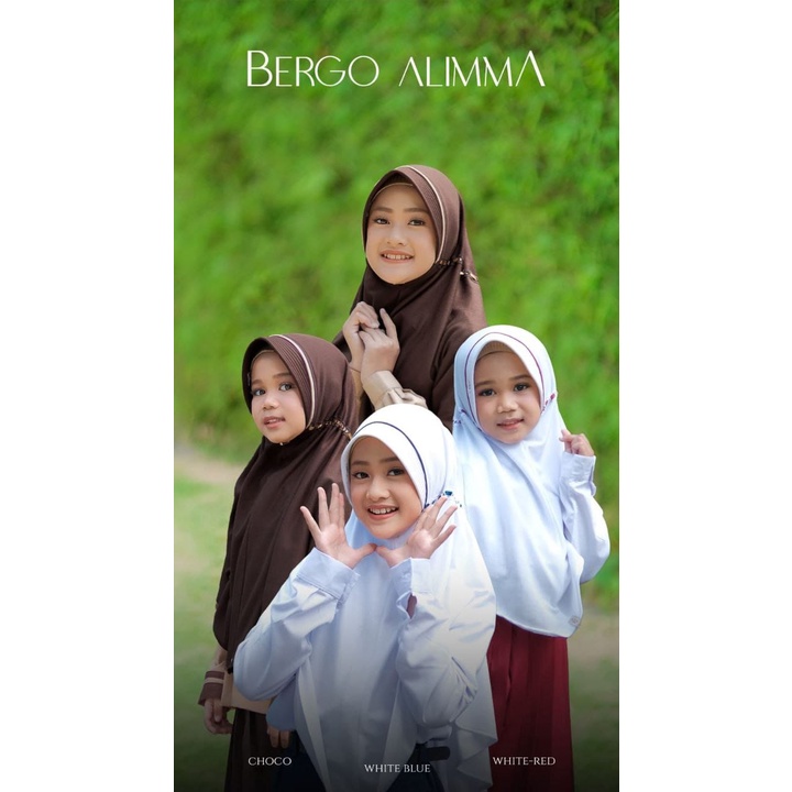 Bergo Alimma by Aden Hijab (Jilbab Sekolah)