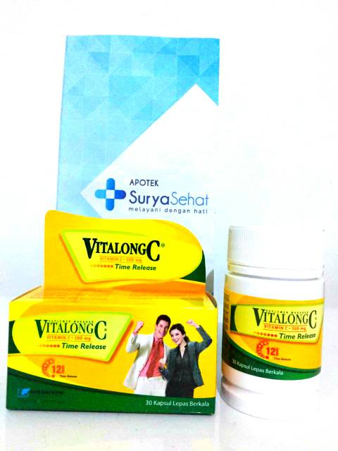 Vitalong C Botol isi 30 kapsul lepas berkala - Vitalong C + Zink