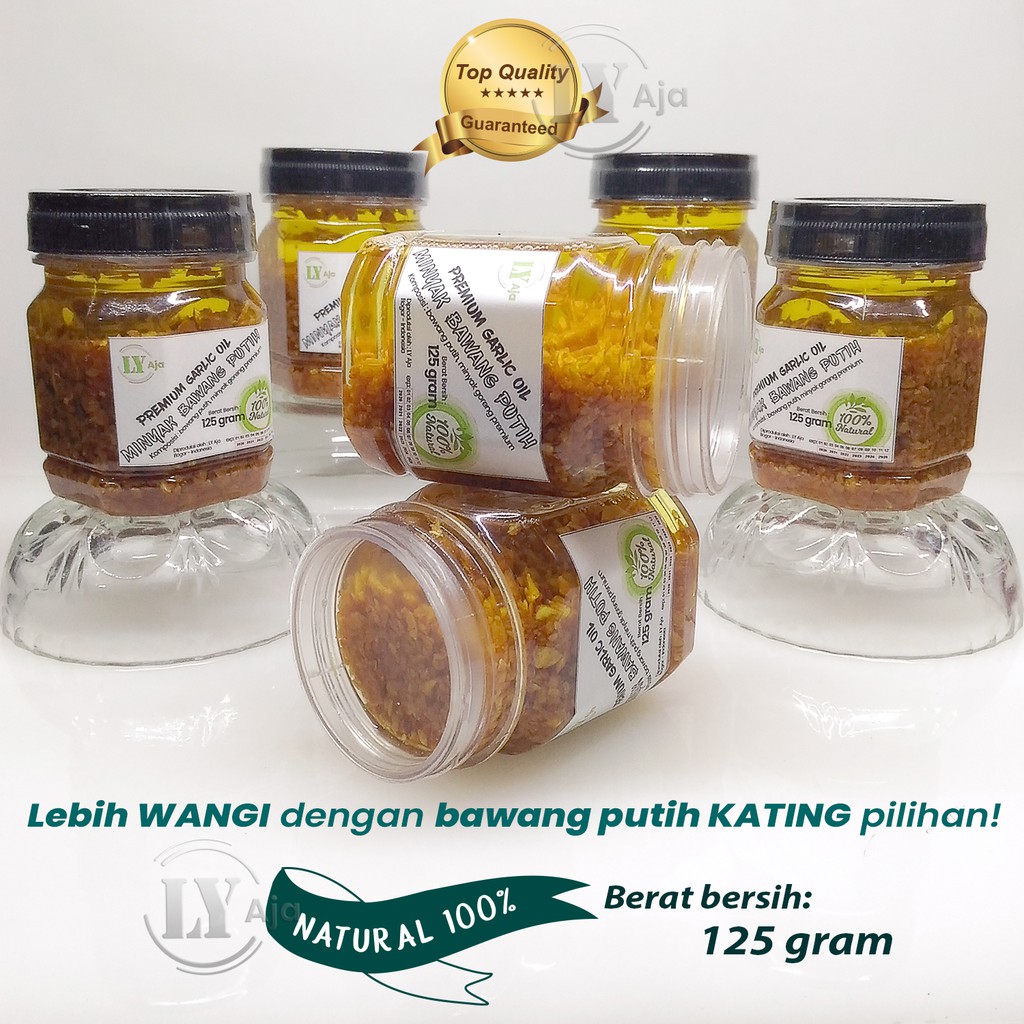 Minyak Bawang Putih KATING Goreng 125 Gram Premium Garlic Oil LY Aja 125 Gr