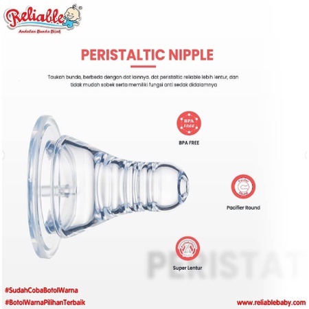 Dot Bayi Botol Susu Nipple Peristaltic Reliable bisa untuk Botol Pigeon Huki Standar