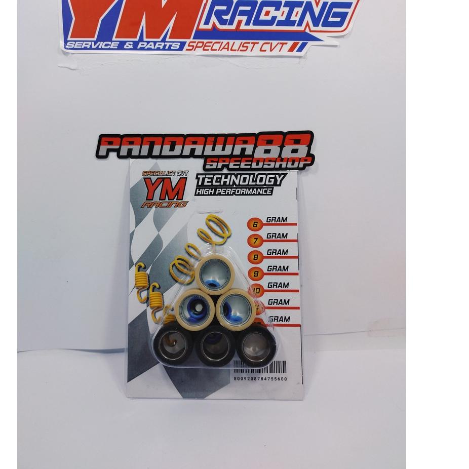 Roller 1set 6pcs YM RACING Beat Karbu/Beat FI/Beat ESP/Genio/Vario110/Scoopy Karbu/Scoopy FI/Scoopy 