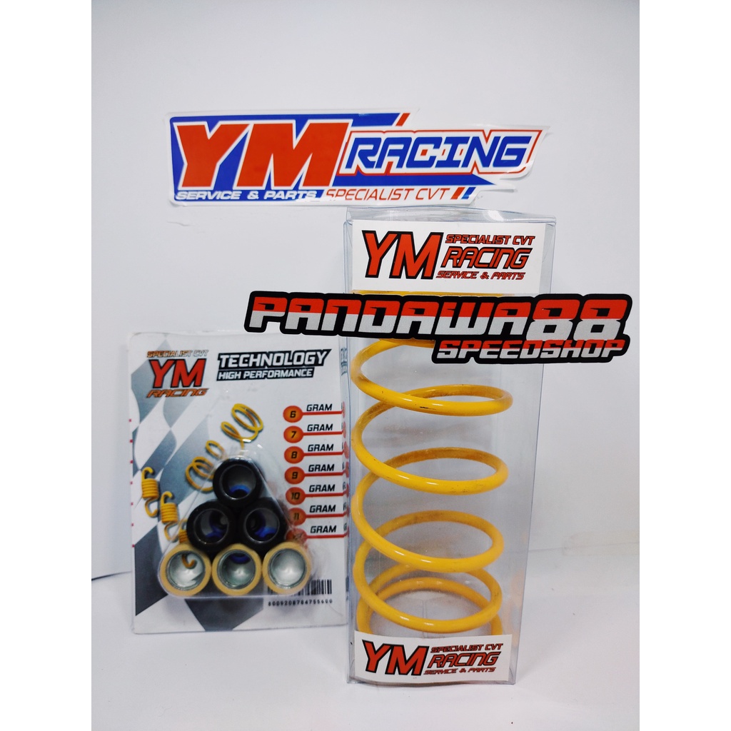 ROLLER 1SET (6pcs) + PER CVT 1500RPM KURAWA RACING ALL MATIC | (Beat/Mio/Vario/Scoopy/Nmax/Aerox/Genio/PCX/X Ride/Fino/Lexy/Xeon/Spacy)