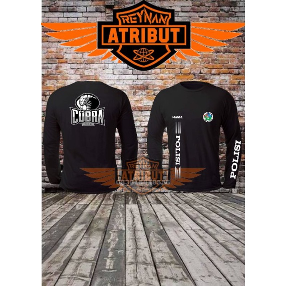 Kaos Lengan Panjang reserse polri/ kaos reserse team kobra
