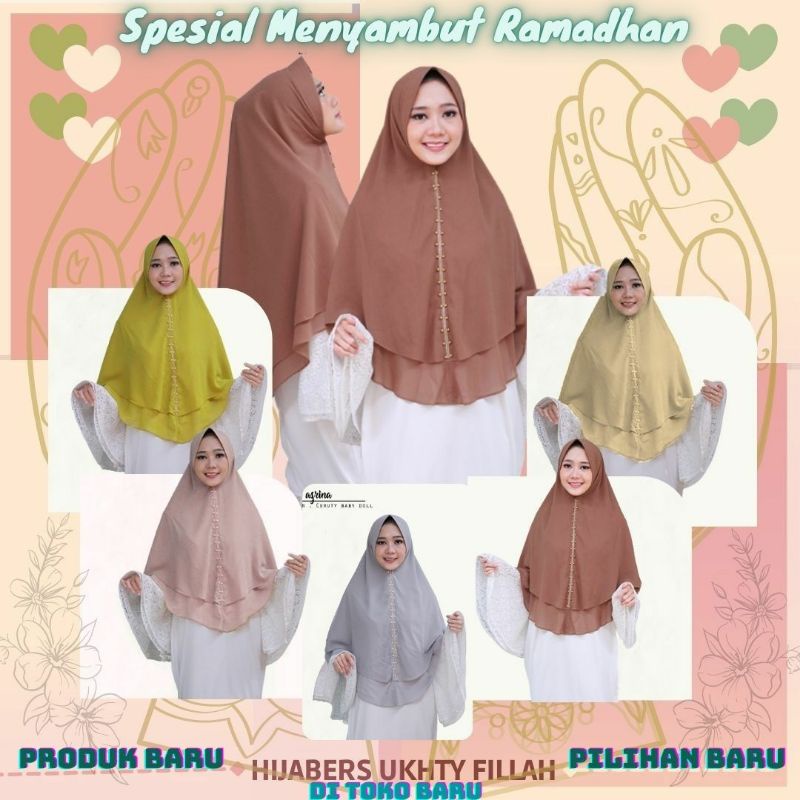 Jilbab Hijab Kerudung Kimar Khimar | Khimar 2 Layer | Khimar Instan 2 Layer | Khimar Syari 2 layer |