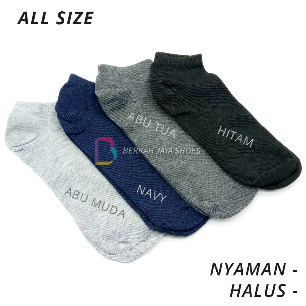 Kaos Kaki Pendek - Kaos Kaki Pendek Pria dan Wanita Polos Semata Kaki - All Size - Varian Warna