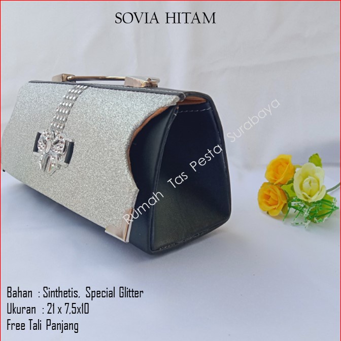 Tas Mewah,Tas Selempang,Tas Termurah,SOVIA HITAM