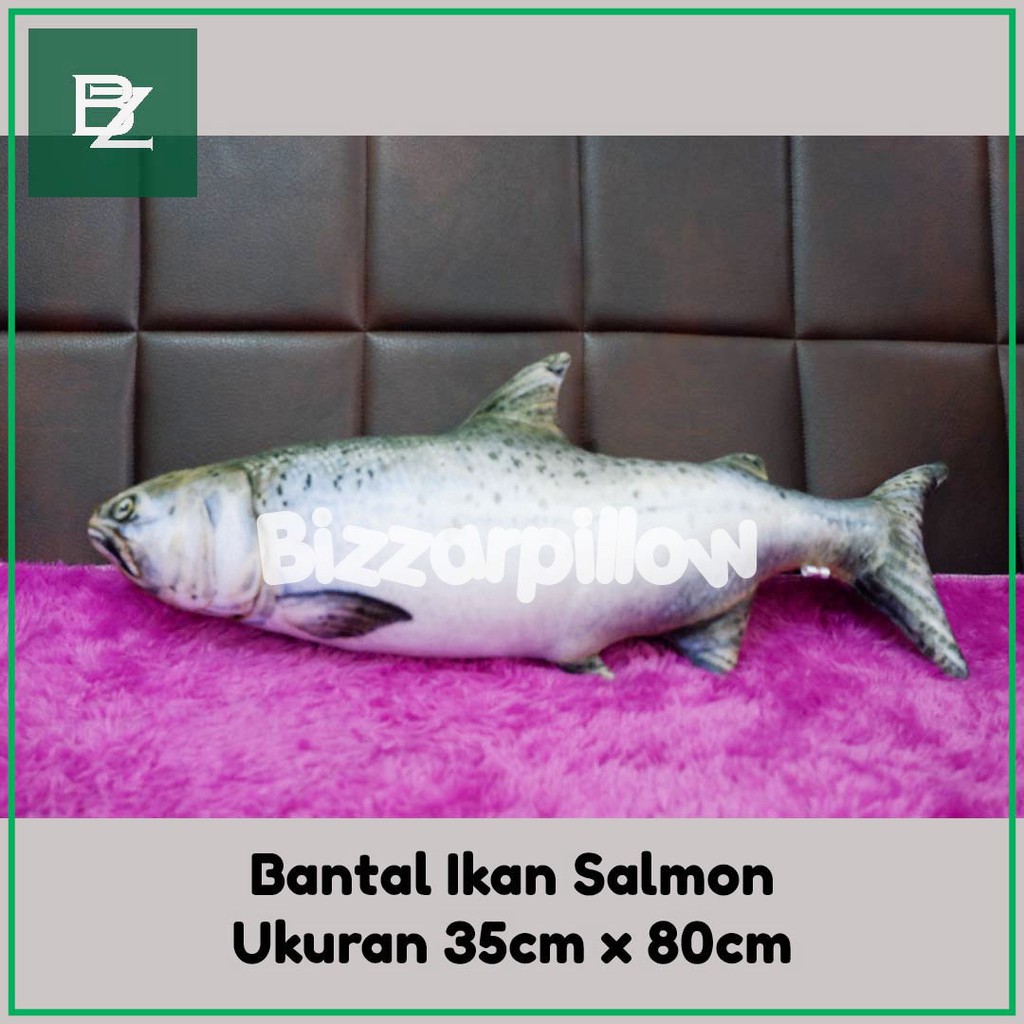 Bizzarpillow Bantal Ikan Salmon size L BZ081