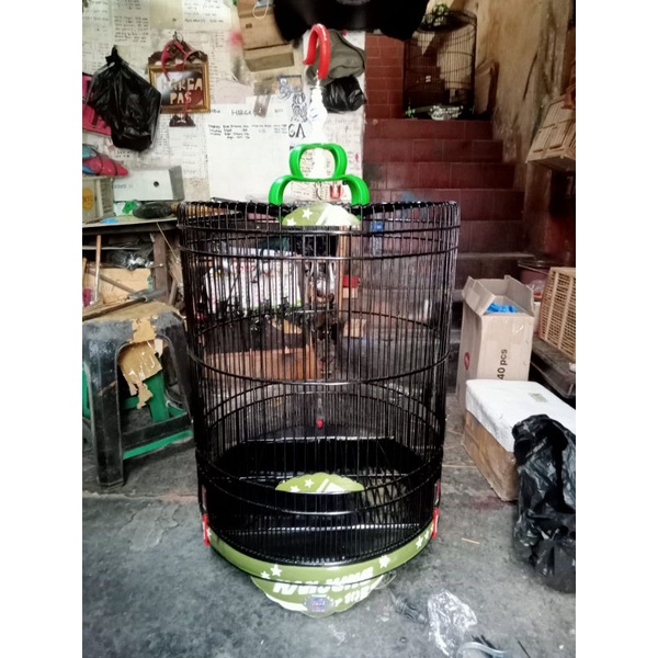sangkar/ kandang  murai ebod jaya no 3 warna hitam (grab)