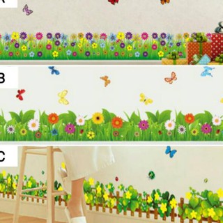 Big Promo RELIZA WALLSTICKER STIKER  DINDING  RUMPUT PAGAR 