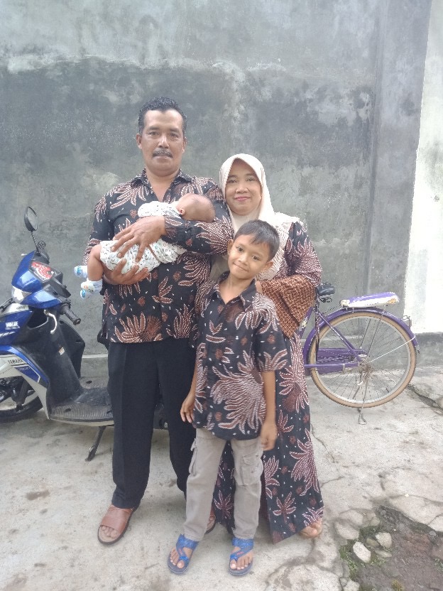 Batik Couple Keluarga Sania Ruffle Ori Ndoro Jowi Dnt Motif Manggar Abu