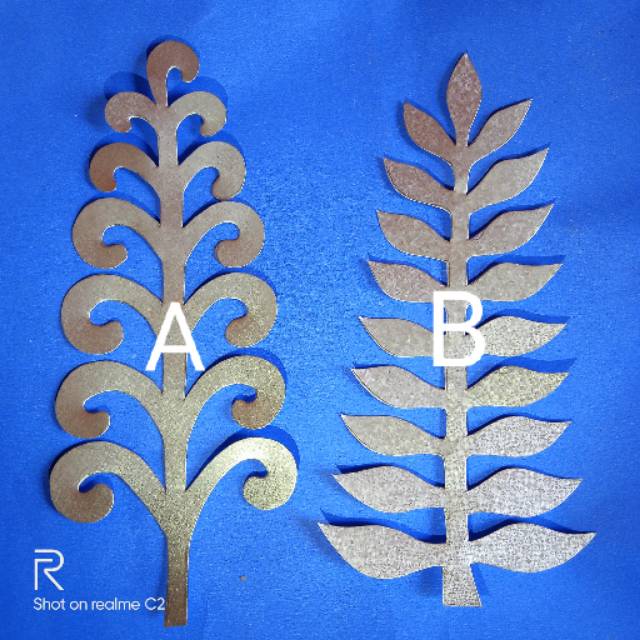 pola daun 16 cm