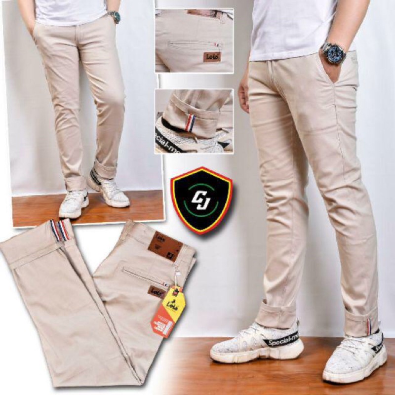 Celana Chino Lois | Celana Chinos | Celana Pria Slim Fit