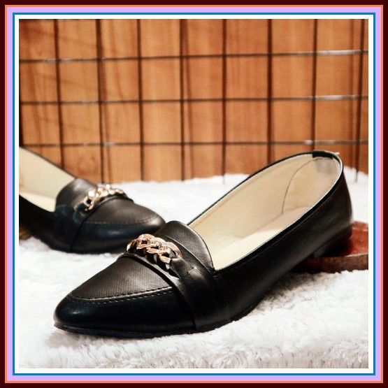 Sepatu Wanita Flat Shoes Perempuan Valentino Sepatu Kerja Pesta Kantor Flatshoes Wanita Clary Rd 02