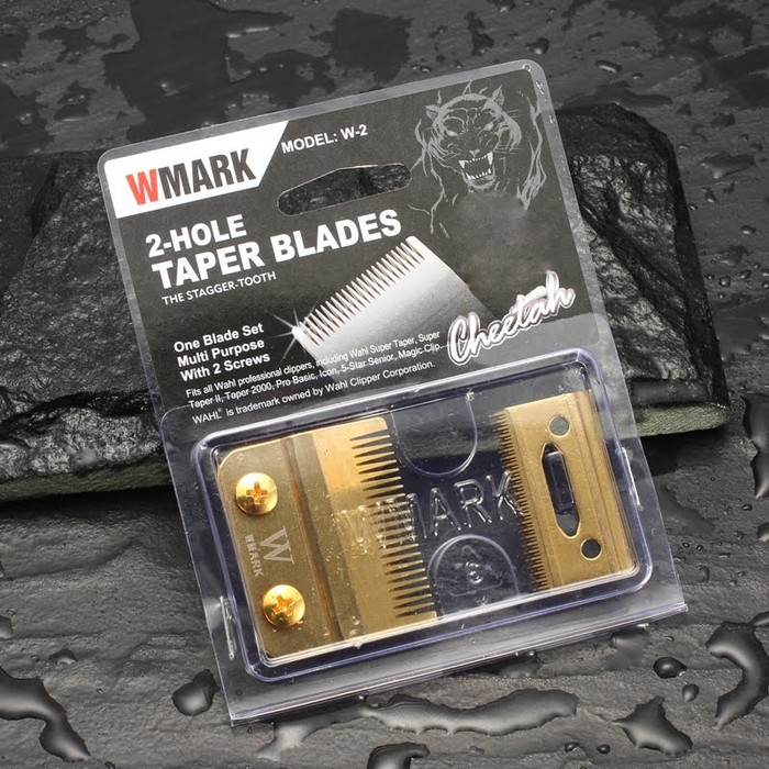 Mata Pisau Cukur Cadangan WAHL Super Taper Magic Clip Blade Set Kualitas Warna Gold Cukuran WMARK