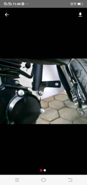 Breket plat depan klx 150 - dudukan plat nomor depan klx kawasaki