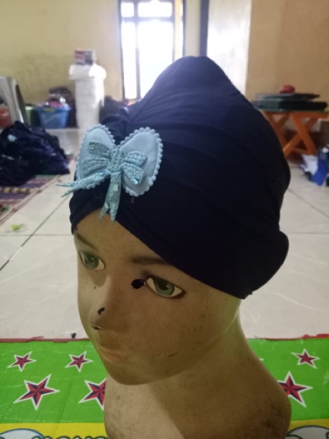 Ciput anak turban 2-5 th kupluk flower