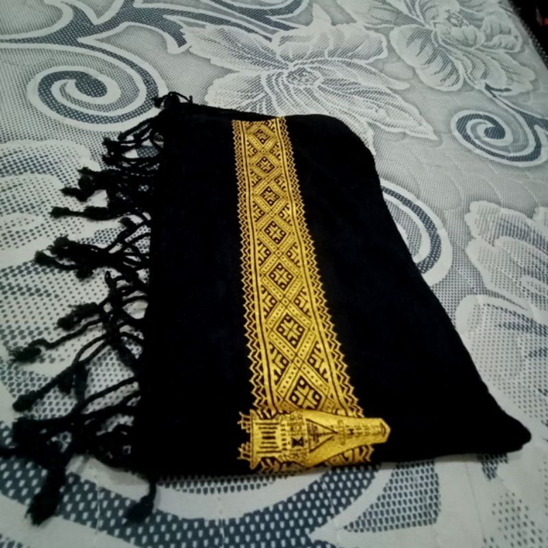 {COD} syal selendang tari selendang hitam /selendang toraja /aksesoris toraja-1