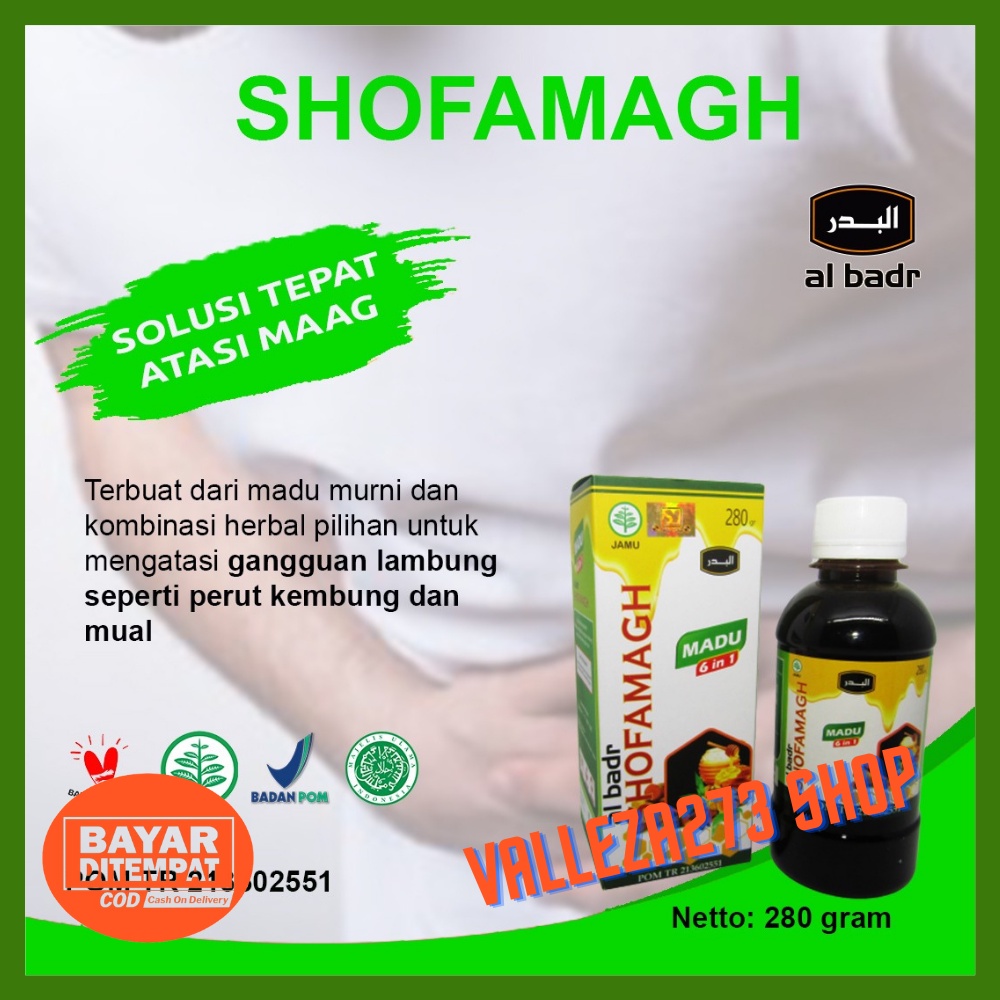 

Madu Maag Shofamagh Madu Pencernaan Asam Lambung netto 280 gram