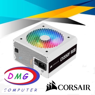 Corsair CX550F RGB White PSU 550W 80+ Bronze Full Modular