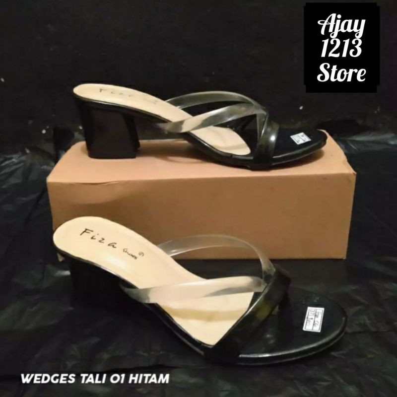 Sendal Wedges Wanita Kondangan Pesta Masa Kini / Sendal Wedges Wanita Kondangan / Sendal Wedges Wani