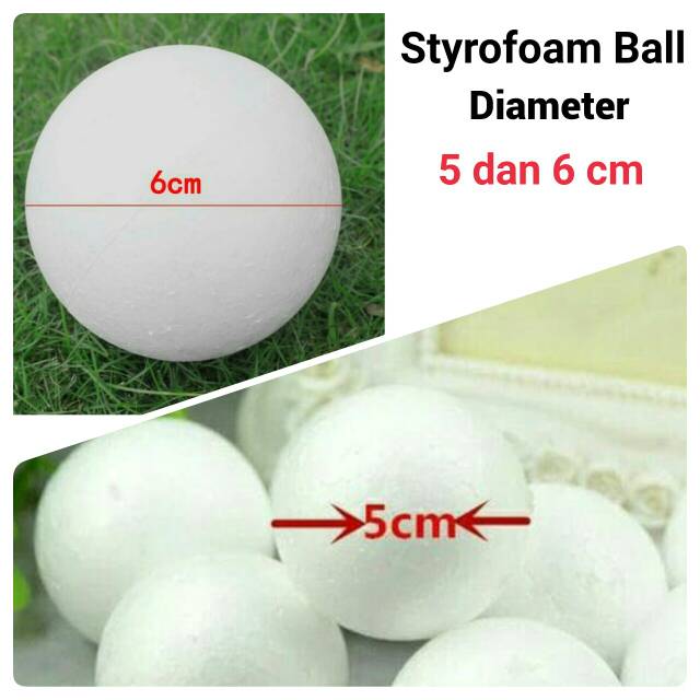 Styrofoam ball Bola Gabus 5-6cm | Shopee Indonesia