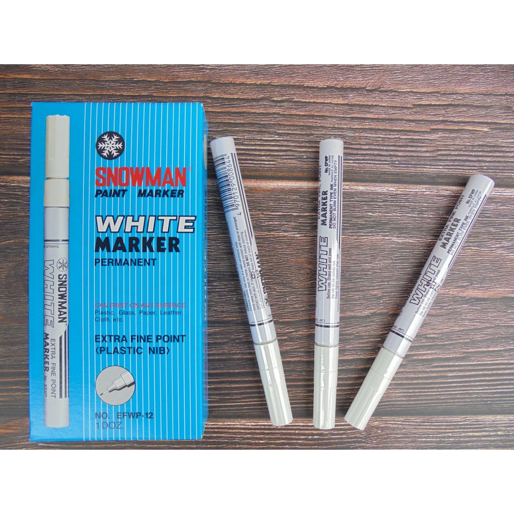

Spidol White Snowman Marker EFWP-12 Extra Fine