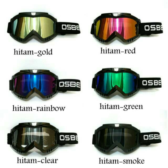 Kacamata Goggle OSBE OB25 | Googl   e Motocross Trail Silver