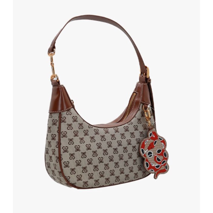 SALE STACCATO BRANDED TAS TOP HANDLE BAG BROWN / BLACK NEW ORIGINAL