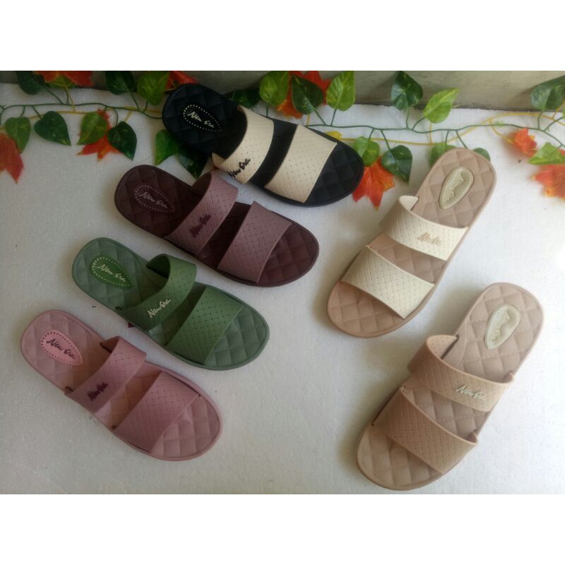 Sandal Karet Wanita Slop NEW ERA LB 1517 SIZE 37-41 Terbaru