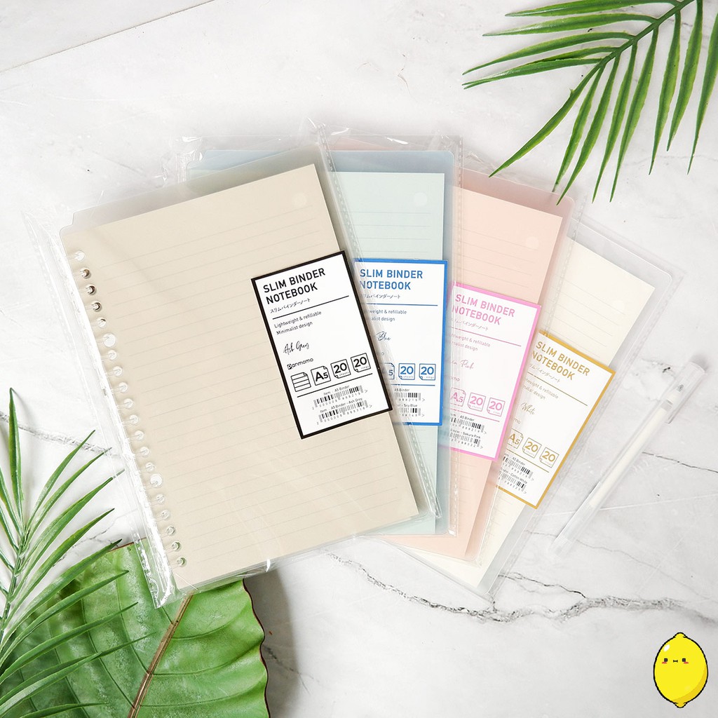 

Buku Binder Transparan A5 Slim Smart Ring Binder Notebook
