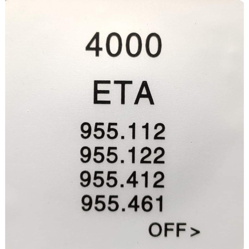 IC ETA 4000 IC JAM TANGAN ETA 955.112 / 955.122 / 955.412 / 955.461