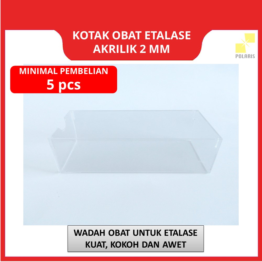 KOTAK OBAT ETALASE APOTIK AKRILIK / WADAH PAJANGAN OBAT APOTEK ACRYLIC SMALL