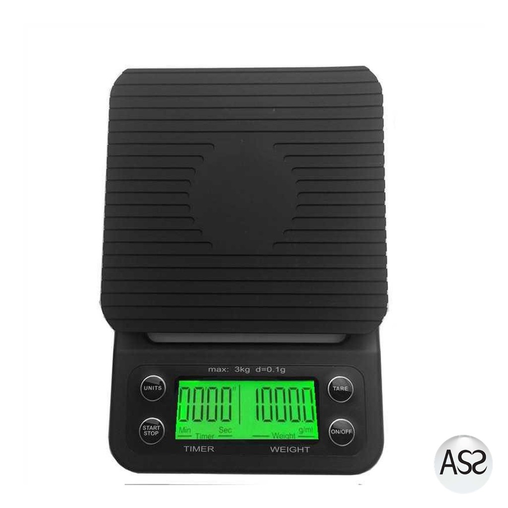 ASS Shop - Taffware Digipounds Timbangan Dapur 3kg 0.1g dengan Timer - NS-CF1